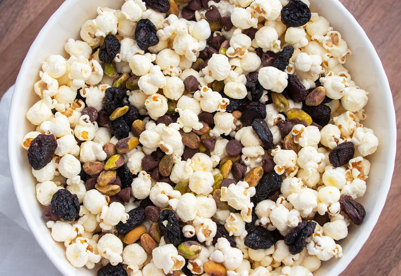 Olive Oil Popcorn Trail Mix, Credit: Elizabeth Newman