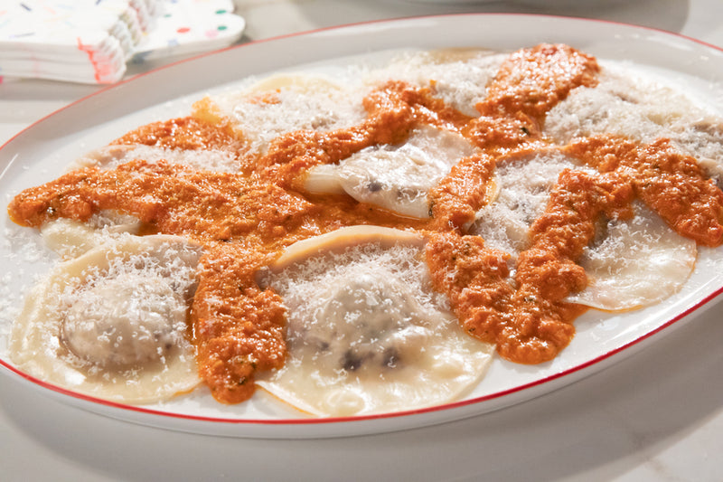 Cheesy Chocolate Ravioli, Credit: Food Network