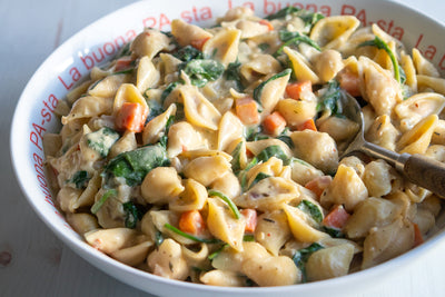Pasta with Creamy White Beans, Credit: Elizabeth Newman