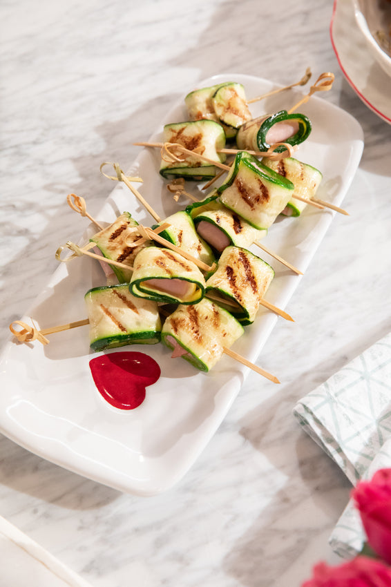 Grilled Zucchini Skewers, Credit: Food Network