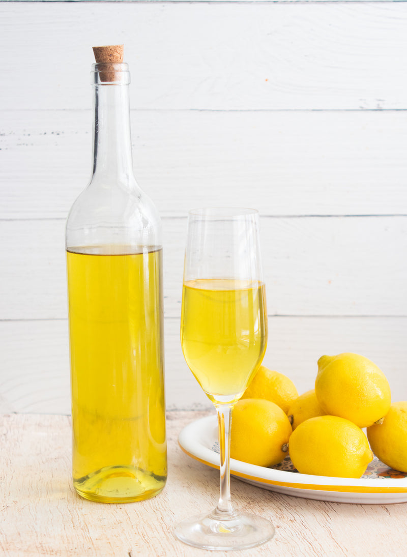 Homemade Limoncello, Credit: Elizabeth Newman