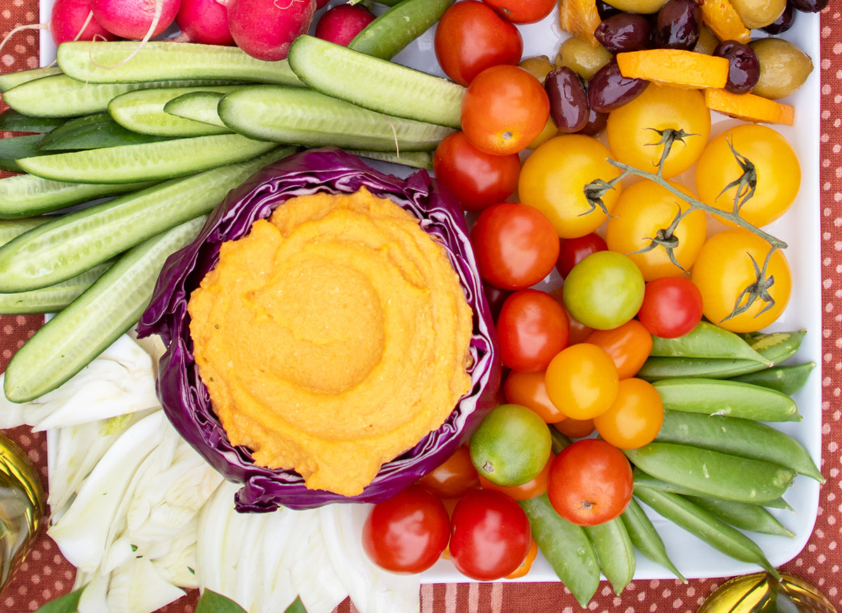 Roasted Carrot Hummus, Credit: Elizabeth Newman