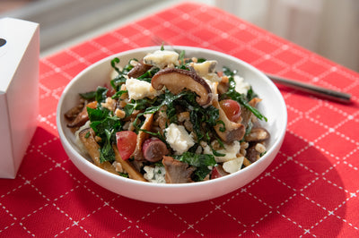 Farro Salad with Mushrooms and Gorgonzola, Credit: Food Network