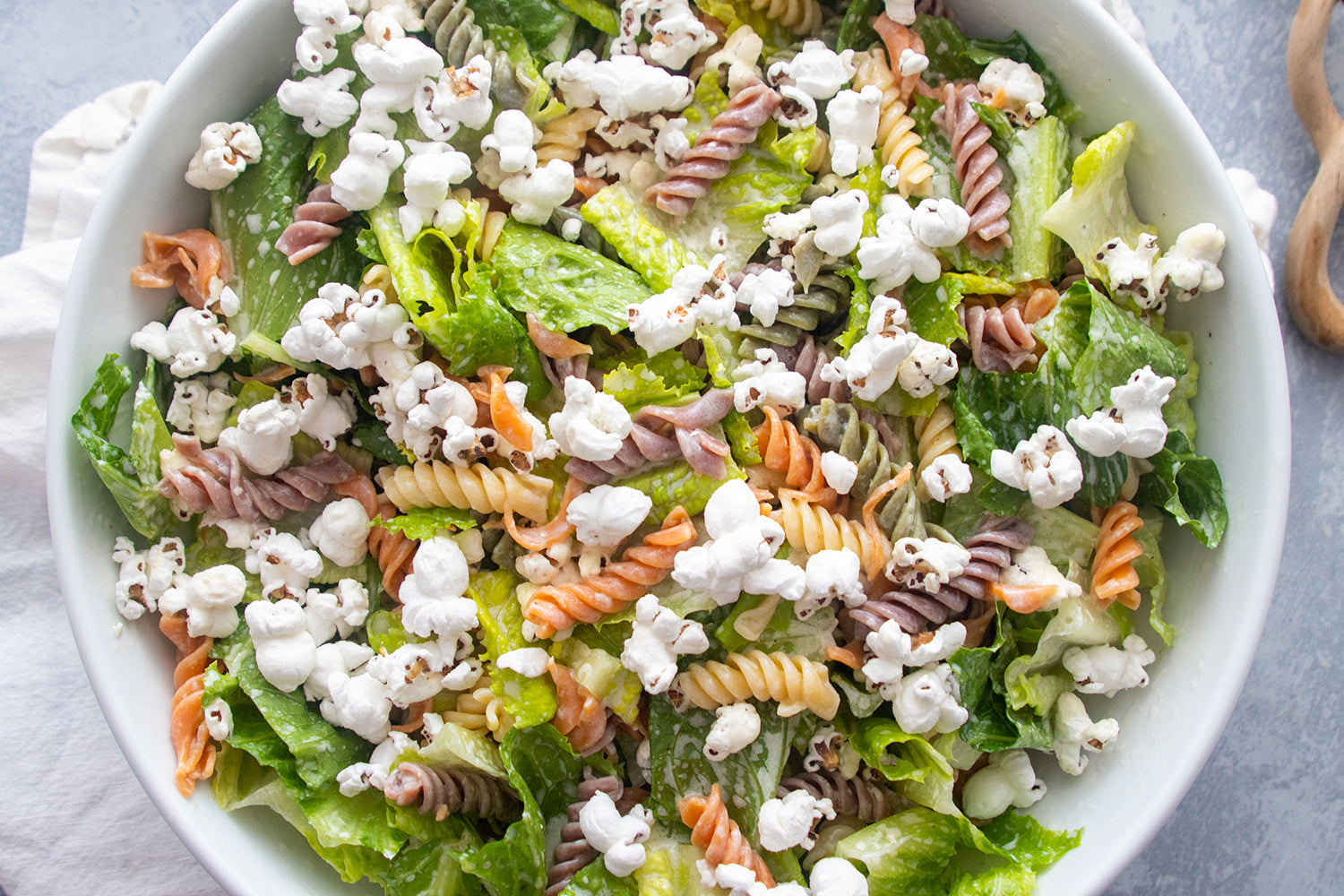 Caesar's Popcorn Pasta Salad, Credit: Elizabeth Newman