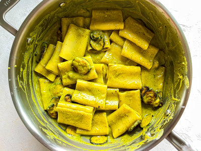 Pasta With Fried Zucchini Sauce