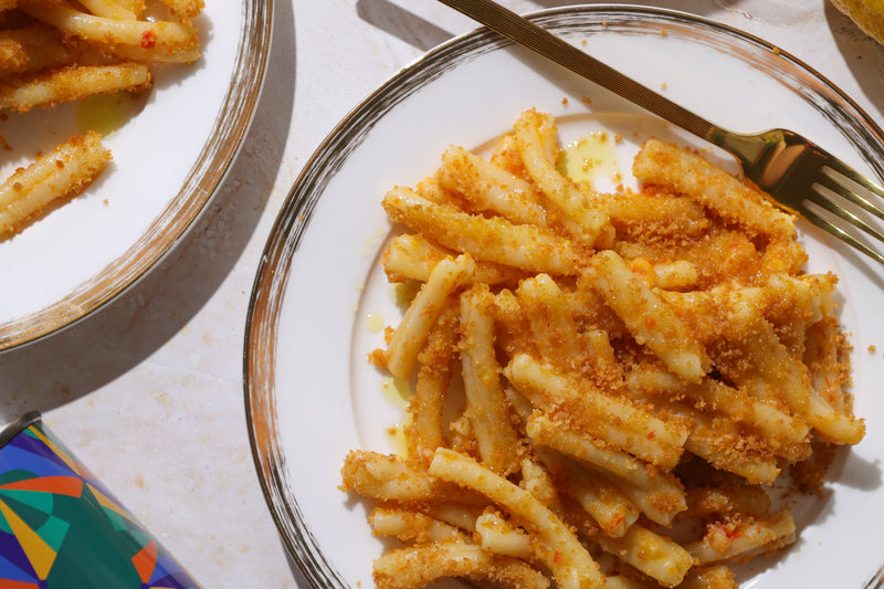 Spicy Lemon Pasta with Crispy Breadcrumbs
