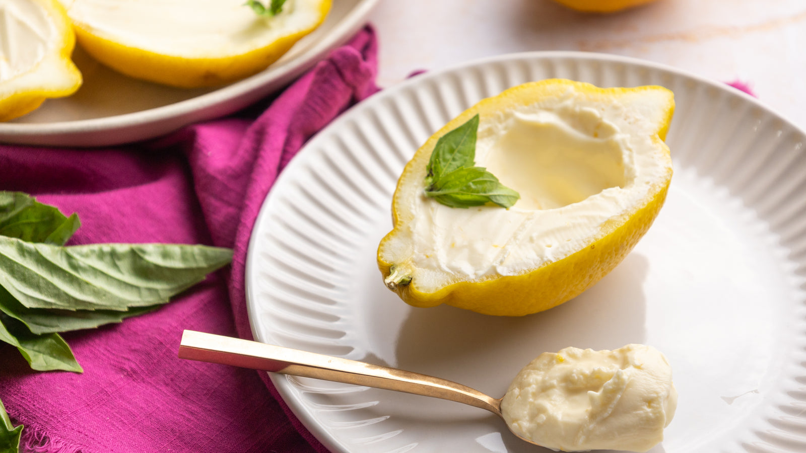 Limoncello and Basil Posset