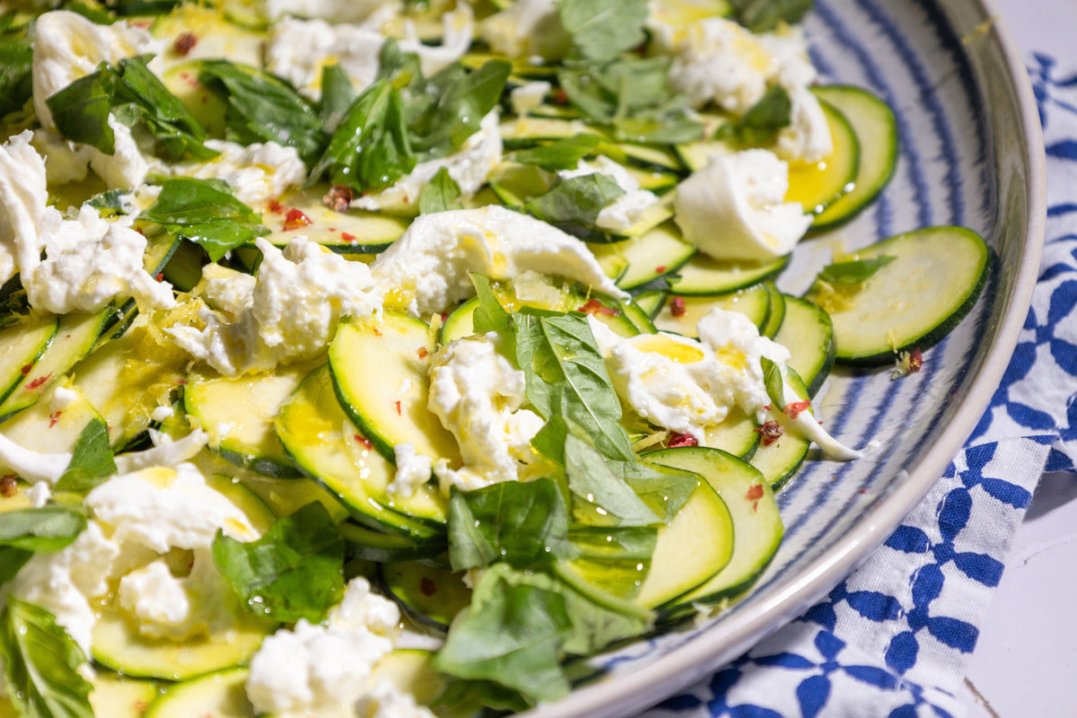 Zucchini Burrata Crudo