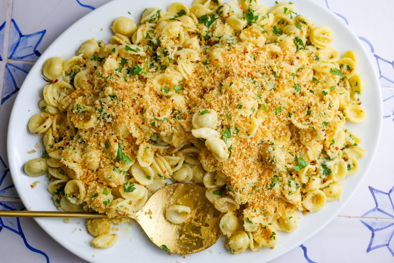 Orecchiette with Cauliflower and Bread Crumbs