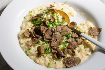Lemon Chive Risotto With Truffles