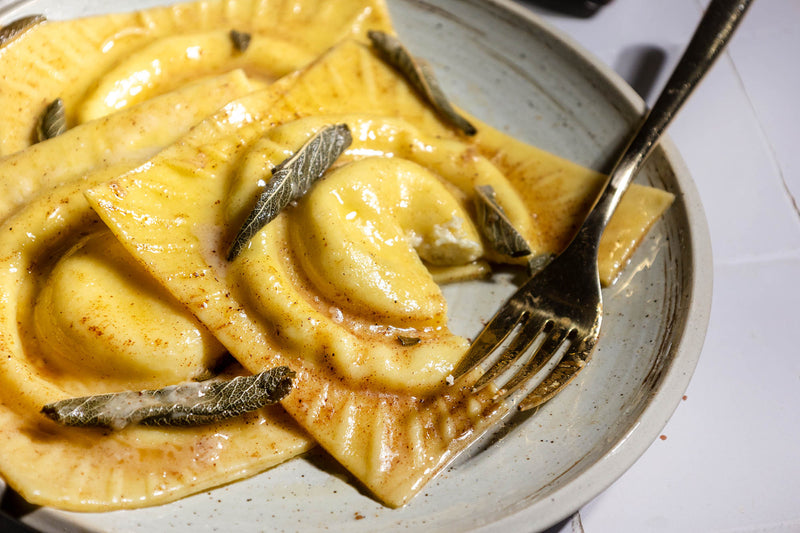 Ricotta Ravioli With Sage Brown Butter