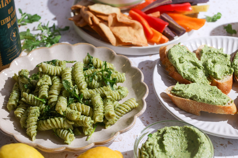 Artichoke and Arugula Pesto