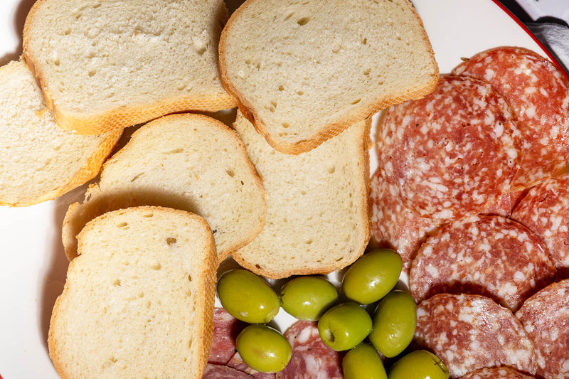 Tuscan bead on a charcuterie platter