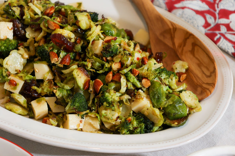 Roasted Broccoli and Brussels Salad