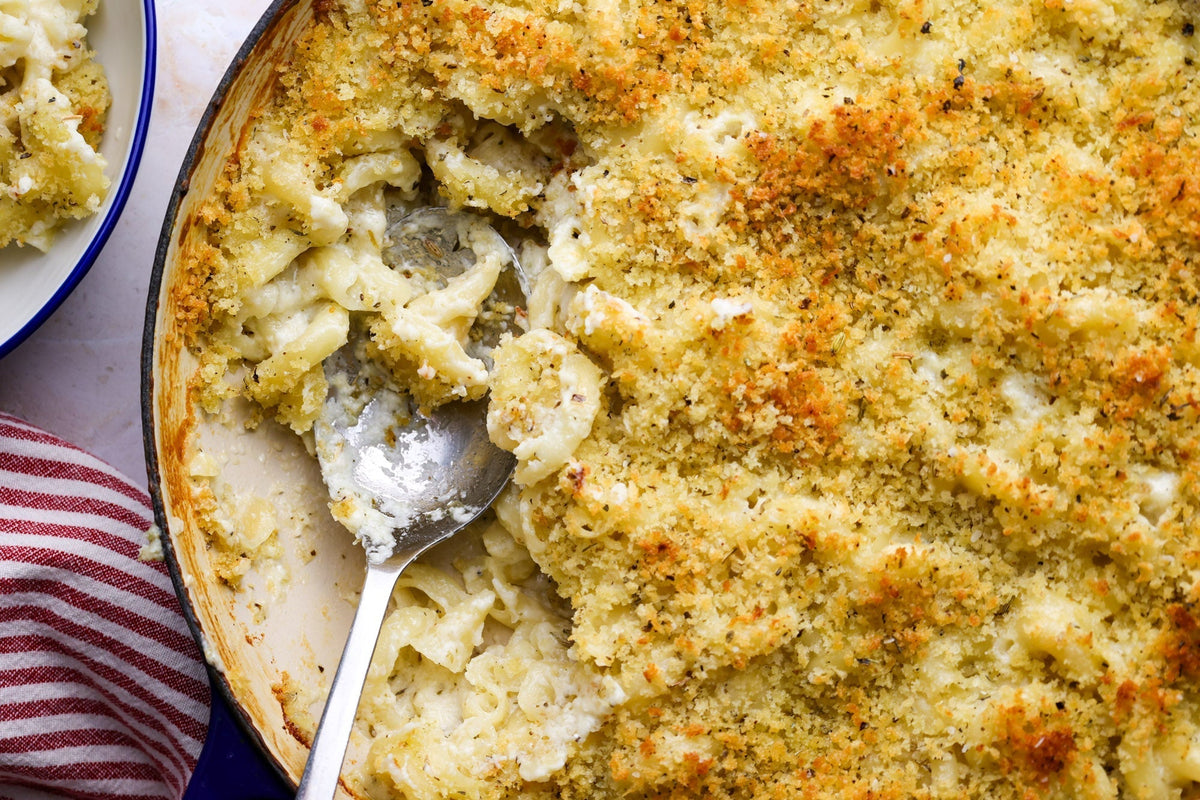 Pecorino and Parm Baked Pasta