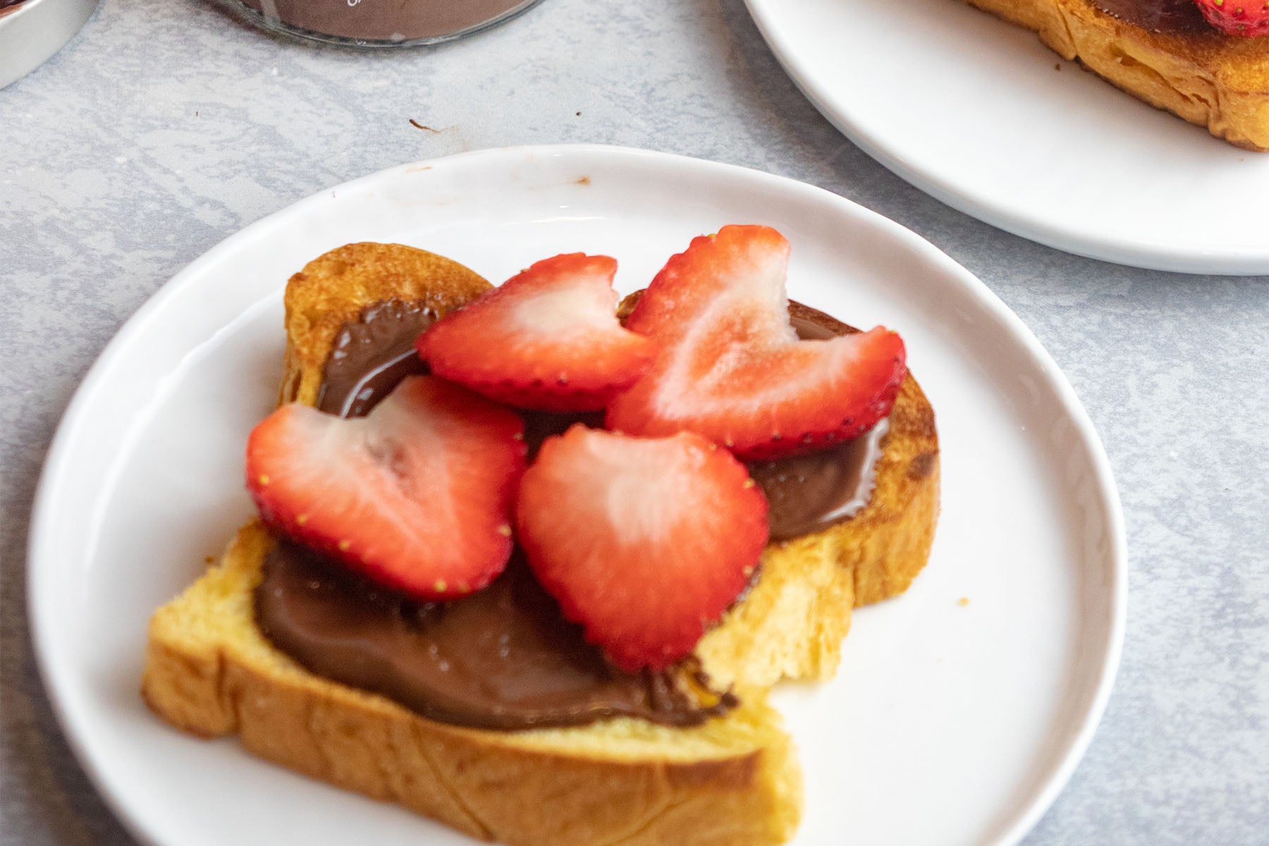 Chocolate Hazelnut Strawberry Toast