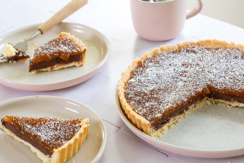 Chocolate Apricot Crostata 