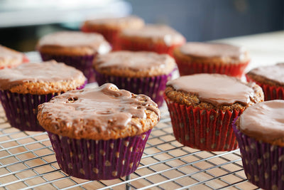 Roasted Banana and Peanut Butter Cupcakes