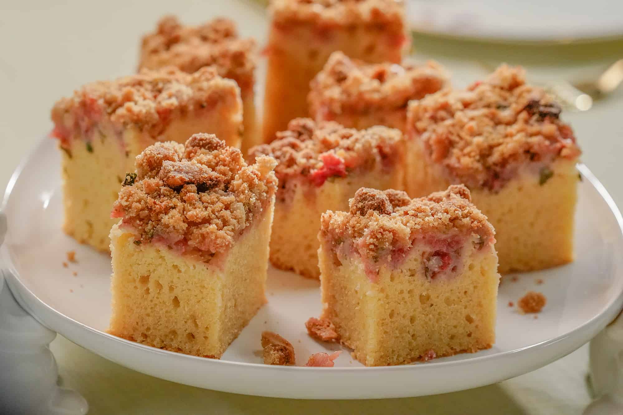 Strawberry Basil Coffee Cake