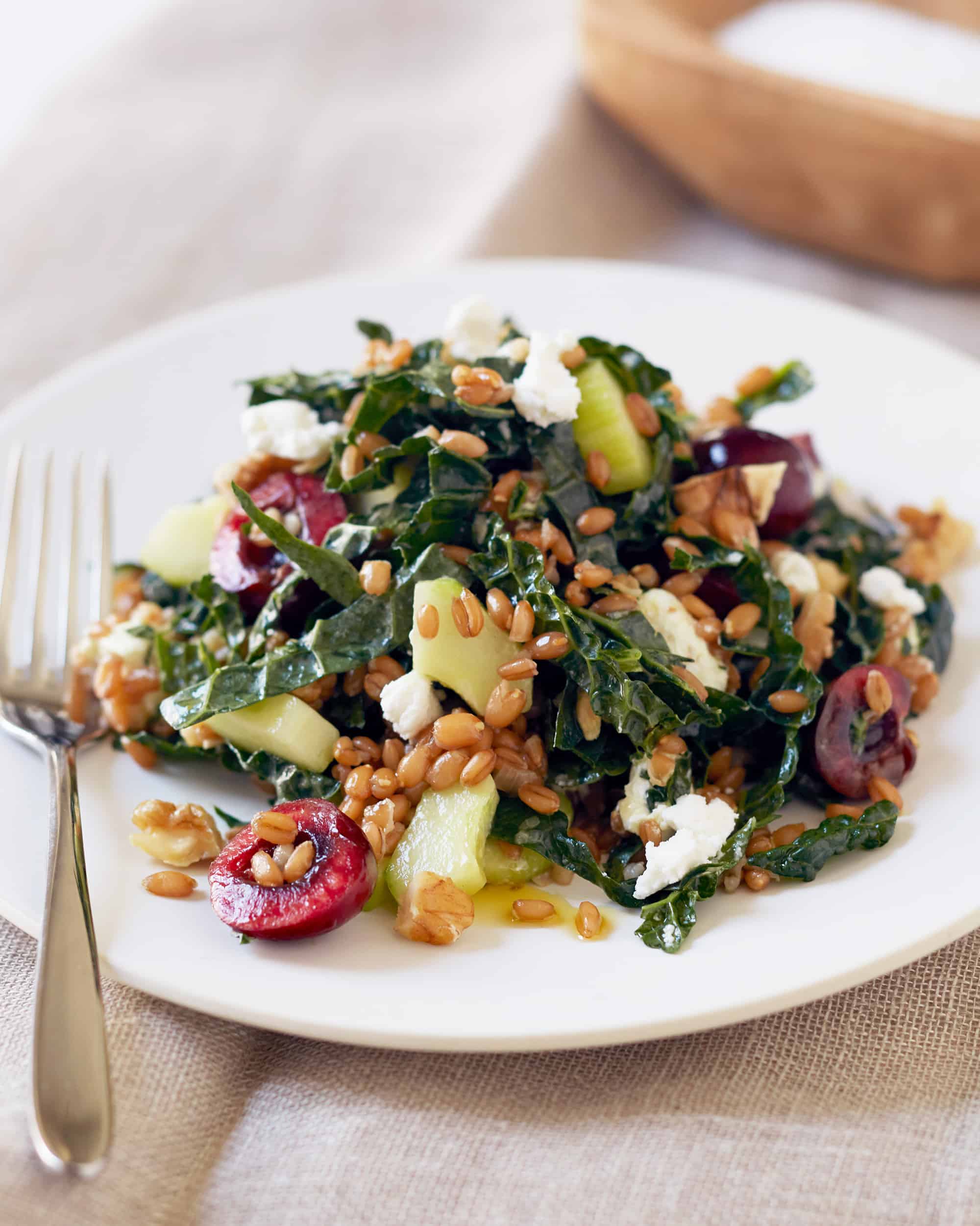 Farro Salad with Cherries