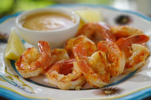 Grilled Shrimp with Peach Cocktail Sauce – Giadzy