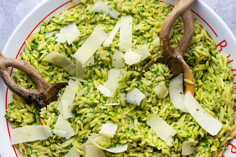 Walnut Pesto Pasta Salad, Credit: Elizabeth Newman