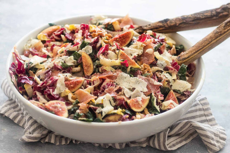 Kale Salad With Prosciutto And Figs, Credit: Elizabeth Newman