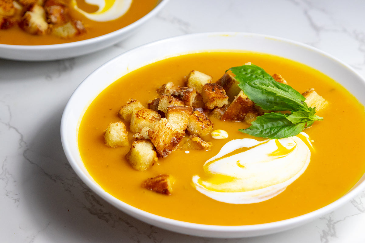 Creamy Pumpkin Soup (Crema Di Zucca), Credit: Elizabeth Newman