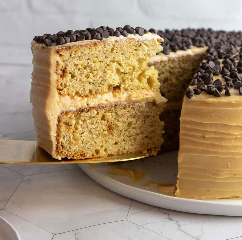 Peanut Butter Banana Cake, Credit: Elizabeth Newman