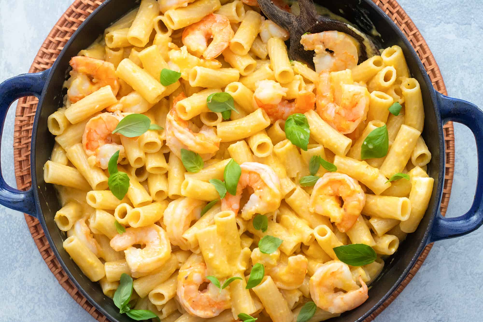 Butternut Squash Pasta With Shrimp