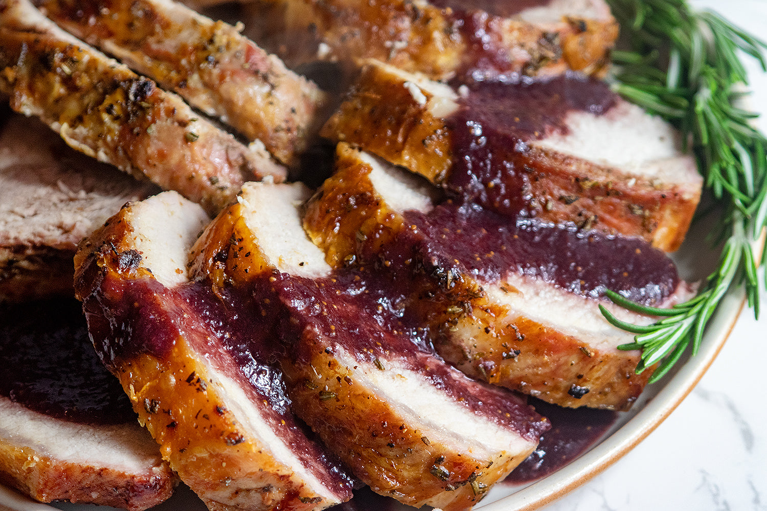 Pork Loin with Port Shallot Sauce - Vintage Kitchen Notes