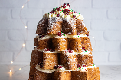 Almond Orange Pandoro Christmas Cake