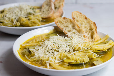 Zucchini Artichoke Soup, Credit: Elizabeth Newman