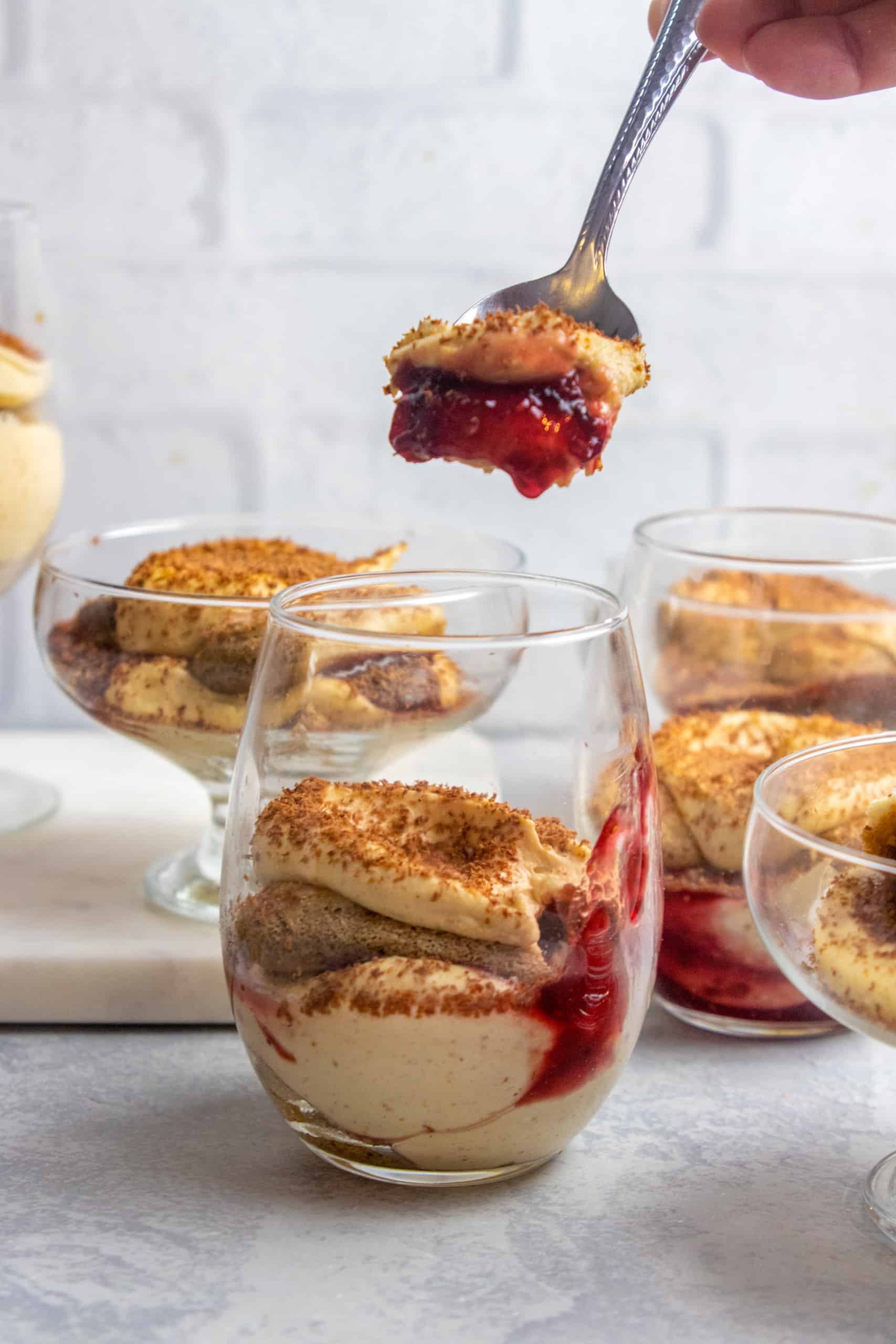 Peanut Butter and Jelly Tiramisu, Credit: Elizabeth Newman