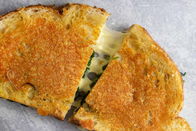 Spinach Dip Grilled Cheese, Credit: Elizabeth Newman