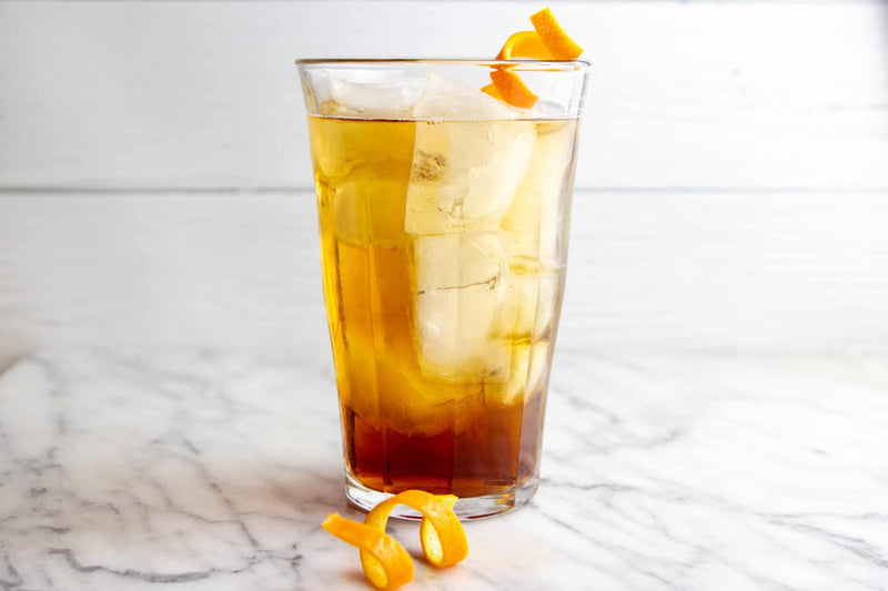 Amaro Whiskey Spritz, Credit: Elizabeth Newman