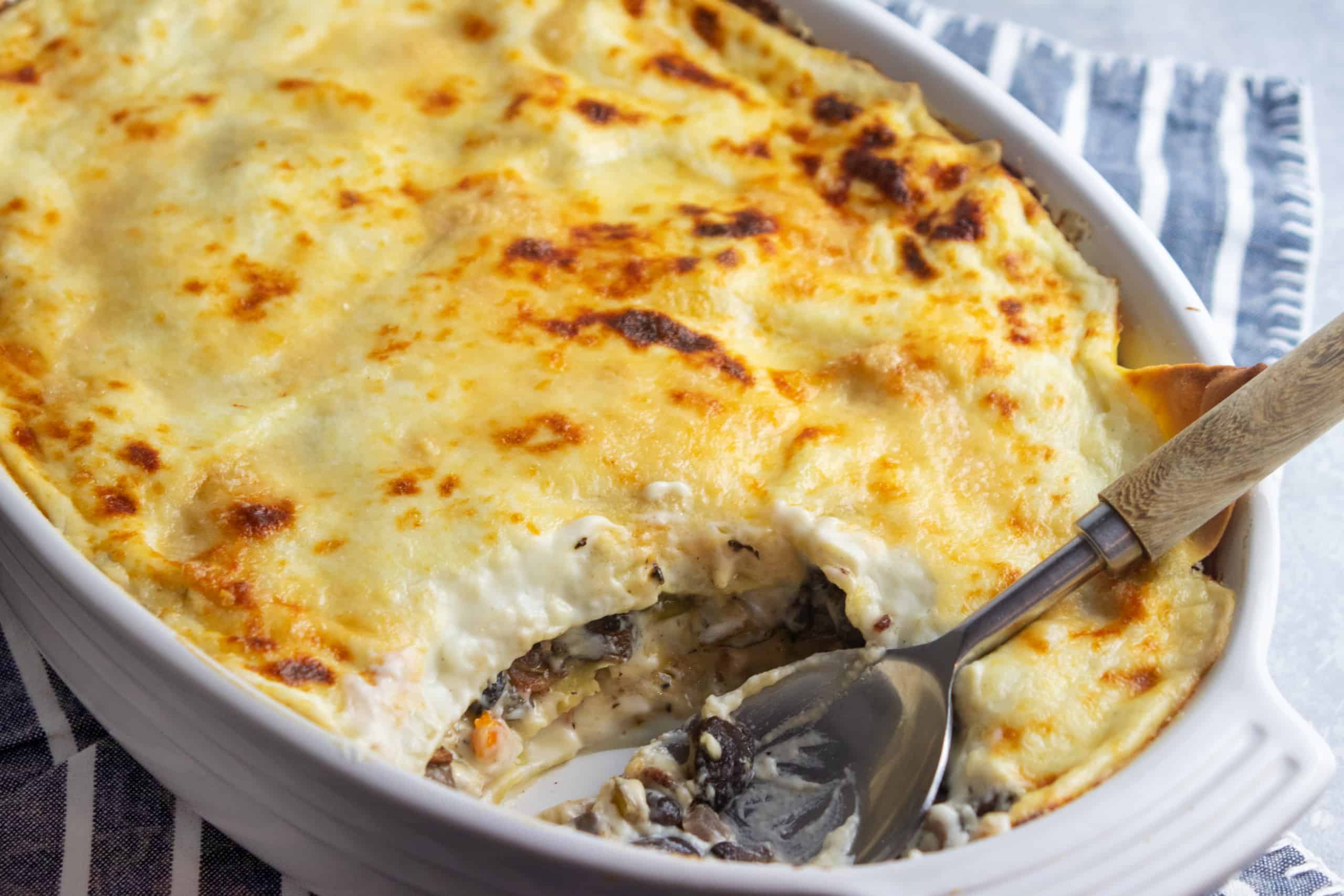 Giada's Mushroom and Bacon Lasagna (Vincisgrassi), Credit: Elizabeth Newman