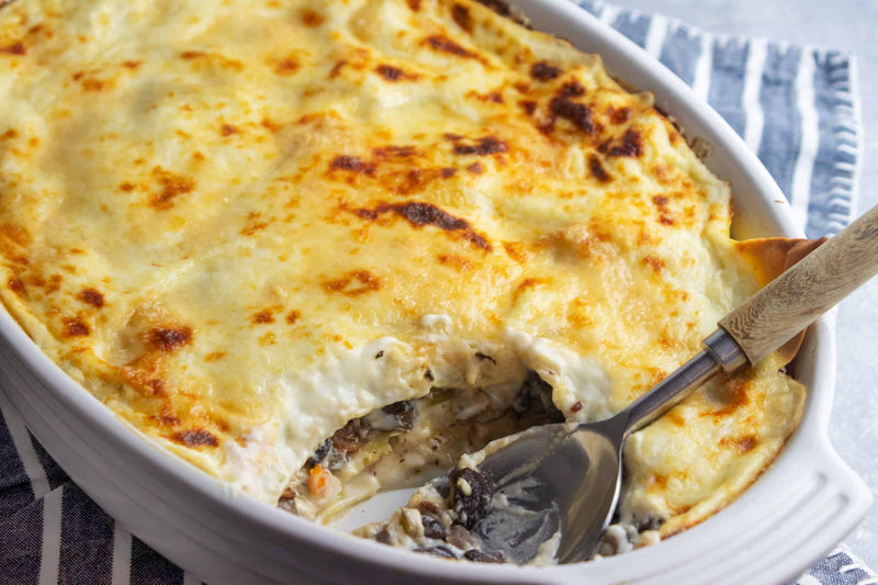 Giada's Mushroom and Bacon Lasagna (Vincisgrassi), Credit: Elizabeth Newman