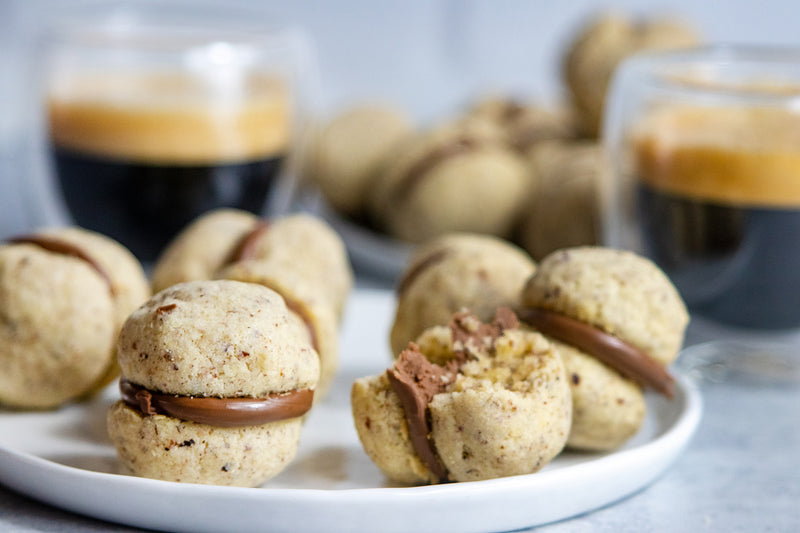 Chocolate Hazelnut Sandwich Cookies (Baci di Dama), Credit: Elizabeth Newman