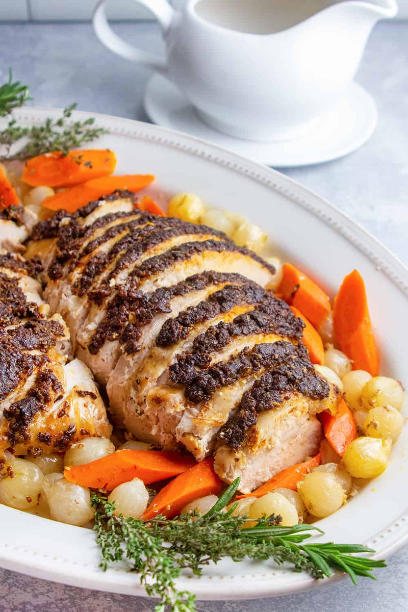 Mustard-Spice Crusted Turkey Breast