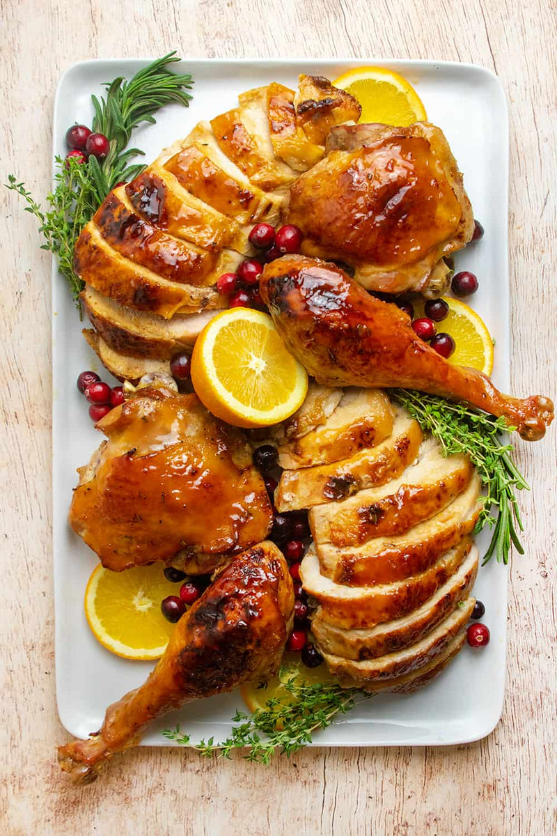 Cranberry Orange Glazed Turkey, Credit: Elizabeth Newman