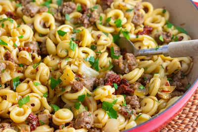 Pasta With Roasted Fennel And Sausage, Credit: Elizabeth Newman