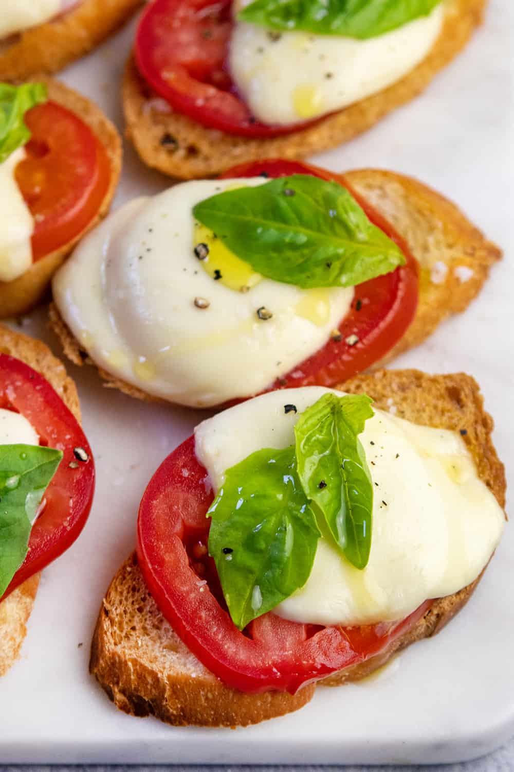 Baked Caprese Crostini