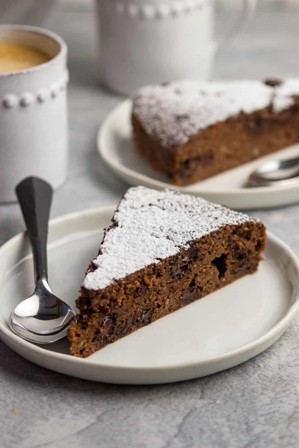 Chocolate Pear Cake with Hazelnut Crumb Topping - Ginger with Spice