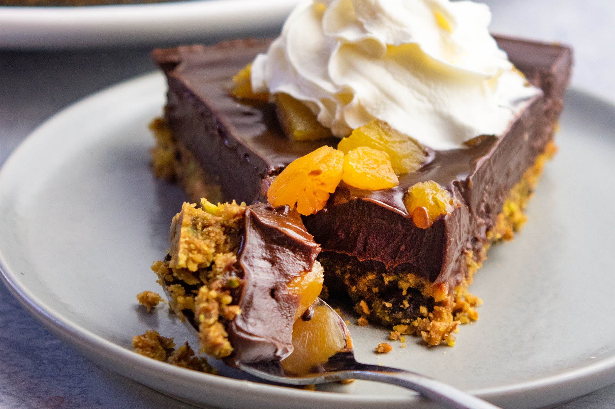 Chocolate Pistachio Tart