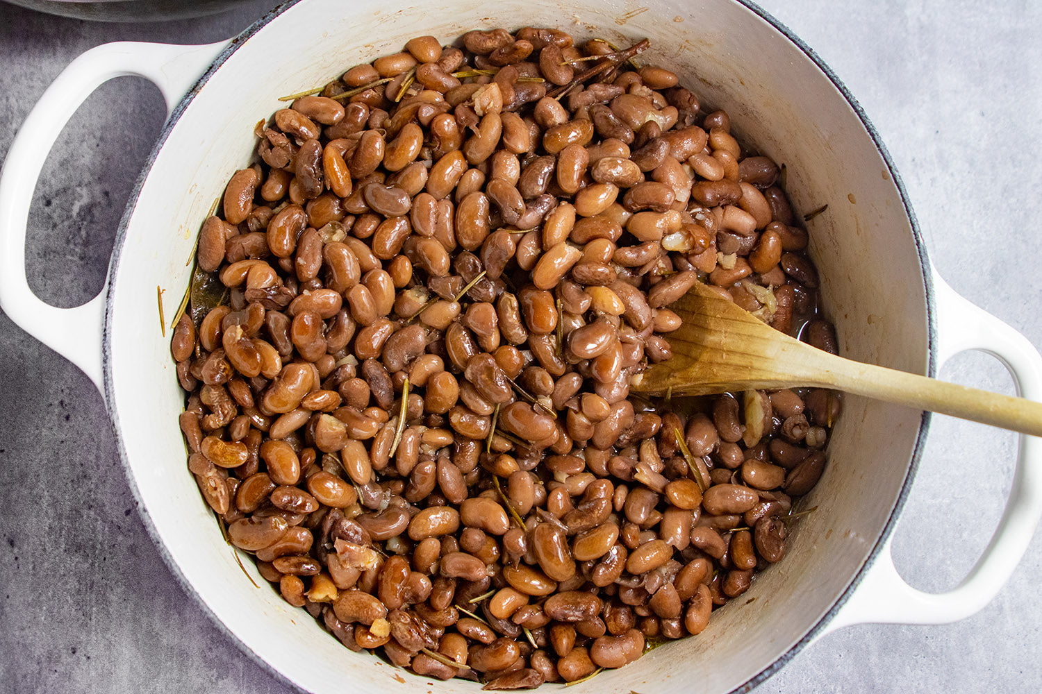 Borlotti Beans With Garlic And Rosemary