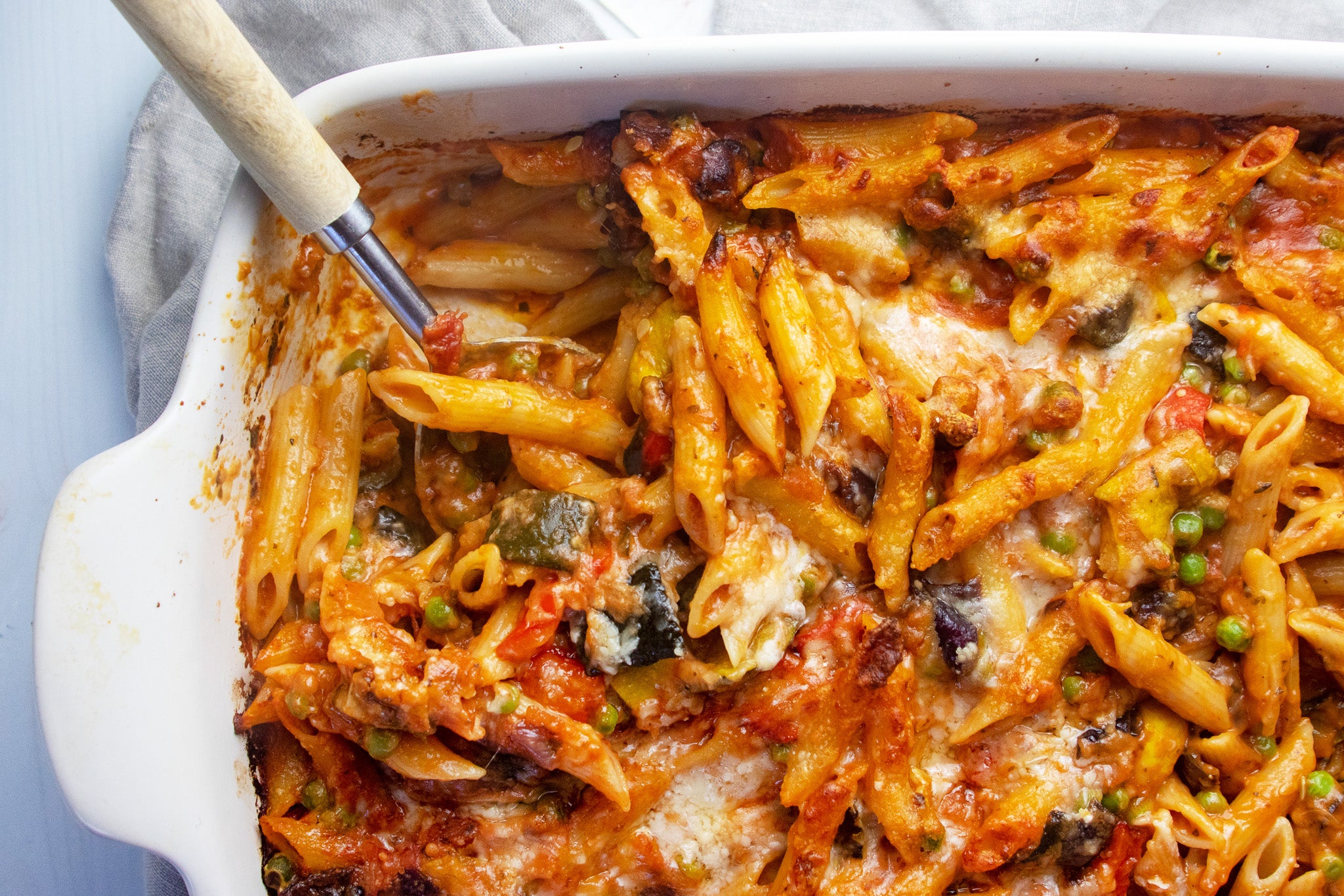 Baked Pasta with Roasted Vegetables