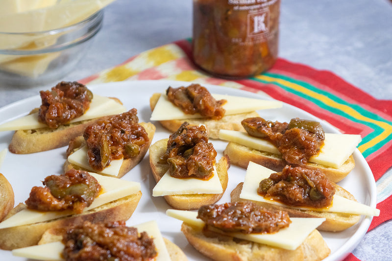 Caponata Fontina Crostini