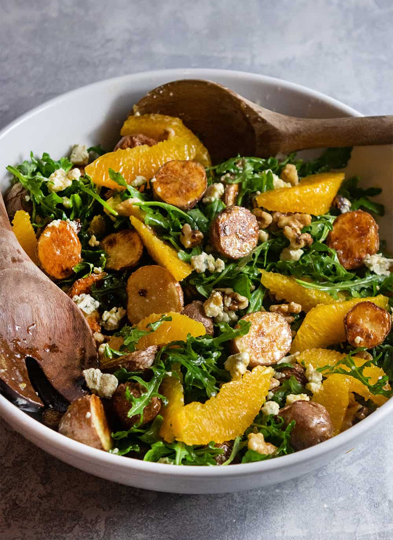 Arugula Potato Salad With Orange And Gorgonzola