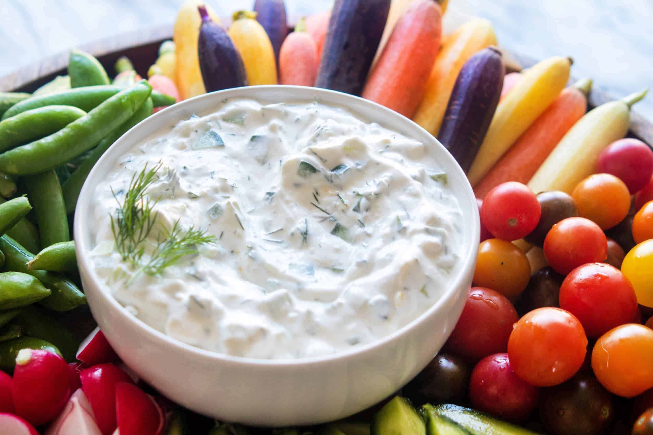 Gorgonzola Cucumber Dip, Credit: Elizabeth Newman